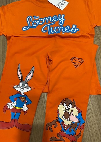 Looney Tunes Erkek Renkli Kısa Kollu Takımı