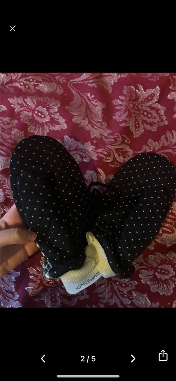 coquette babydoll puantiyeli ekoseli kurdeleli pofuduk eldiven - Görsel 2