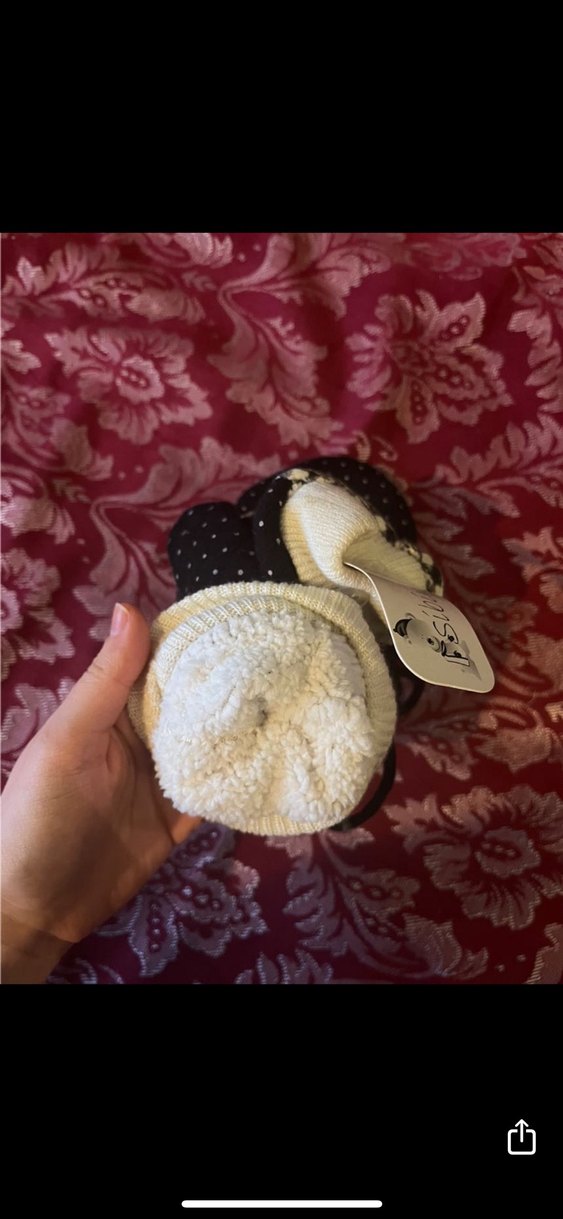 coquette babydoll puantiyeli ekoseli kurdeleli pofuduk eldiven - Görsel 3