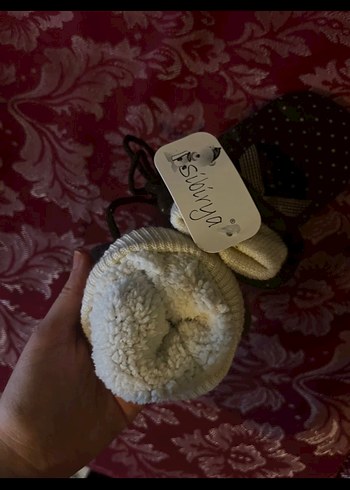 coquette babydoll dantelli kurdeleli ekoseli pofuduk eldiven - Görsel 3