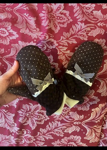 coquette babydoll dantelli kurdeleli ekoseli pofuduk eldiven - Görsel 2