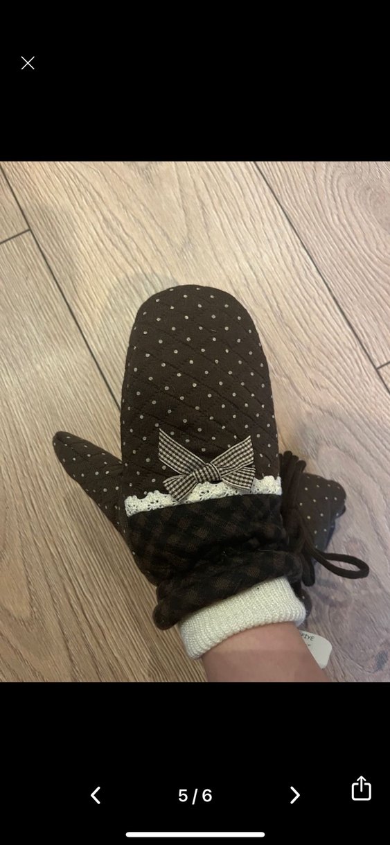 coquette babydoll dantelli kurdeleli ekoseli pofuduk eldiven - Görsel 5