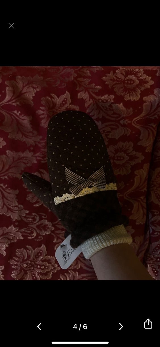 coquette babydoll dantelli kurdeleli ekoseli pofuduk eldiven - Görsel 4