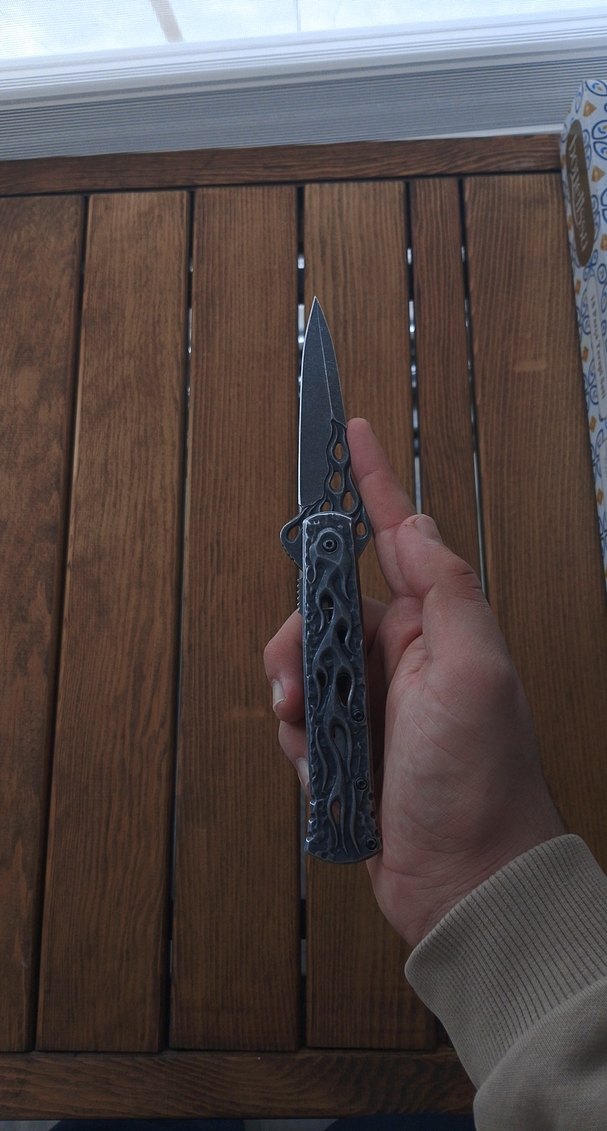 Gri Katlanabilir Cep Bıçağı - Görsel 5