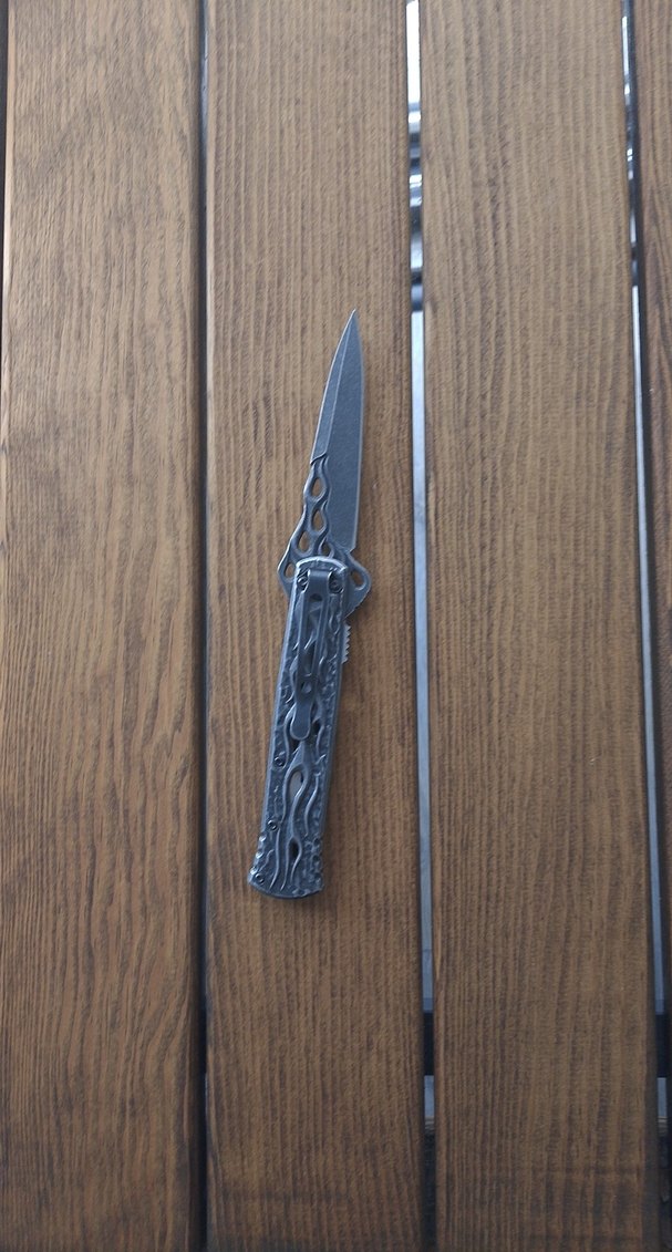 Gri Katlanabilir Cep Bıçağı - Görsel 4