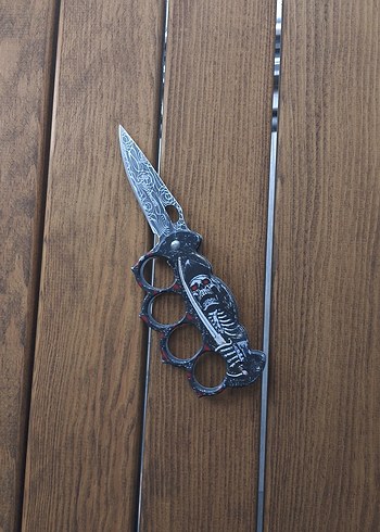 Kafatası Desenli Siyah Biker Anahtarlık - Görsel 3