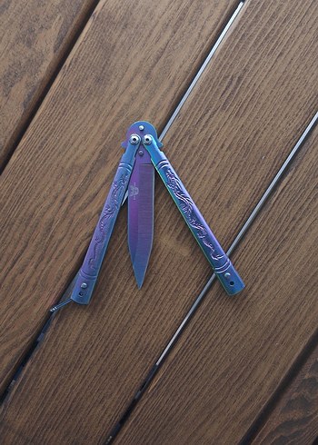 Renkli Kelebek Bıçak - Görsel 2