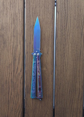 Renkli Kelebek Bıçak - Görsel 5