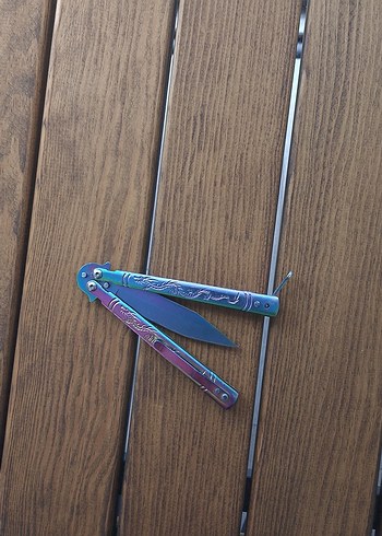 Renkli Kelebek Bıçak - Görsel 3