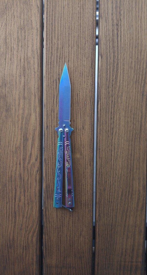 Renkli Kelebek Bıçak - Görsel 5