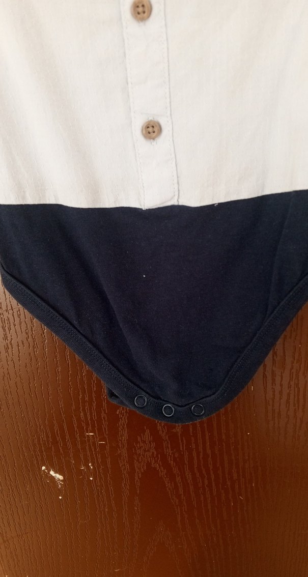 Düğmeli Yaka Detaylı Uzun Kollu çıtçıtlı gömlek - Görsel 3