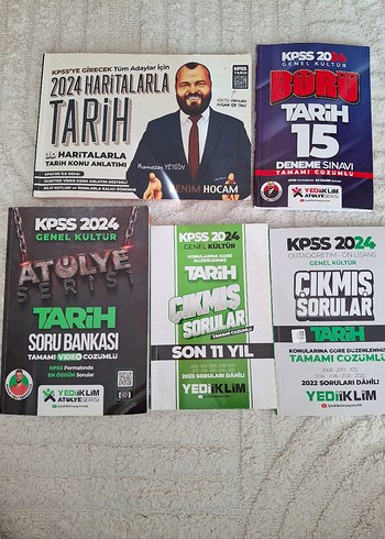 KPSS Tarih ve Genel Kültür Soru Bankası Seti 2024