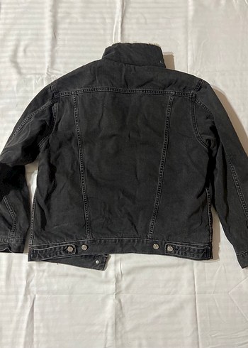 Topshop Gri Düğmeli Kadın Denim Ceket