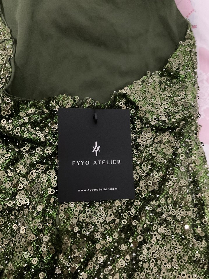 eyyo pullu mini elbise - Görsel 4