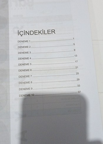 Beden Barış TYT AYT Geometri Denemesi 20'li