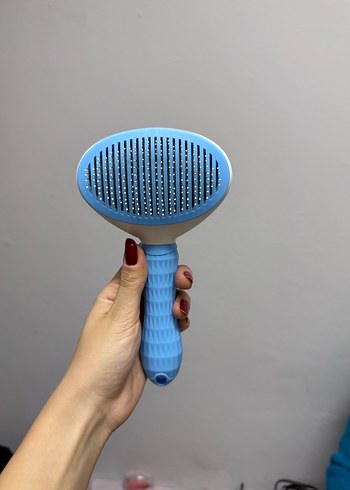 Mavi Kedi Tüyü Temizleme Fırçası - Görsel 2