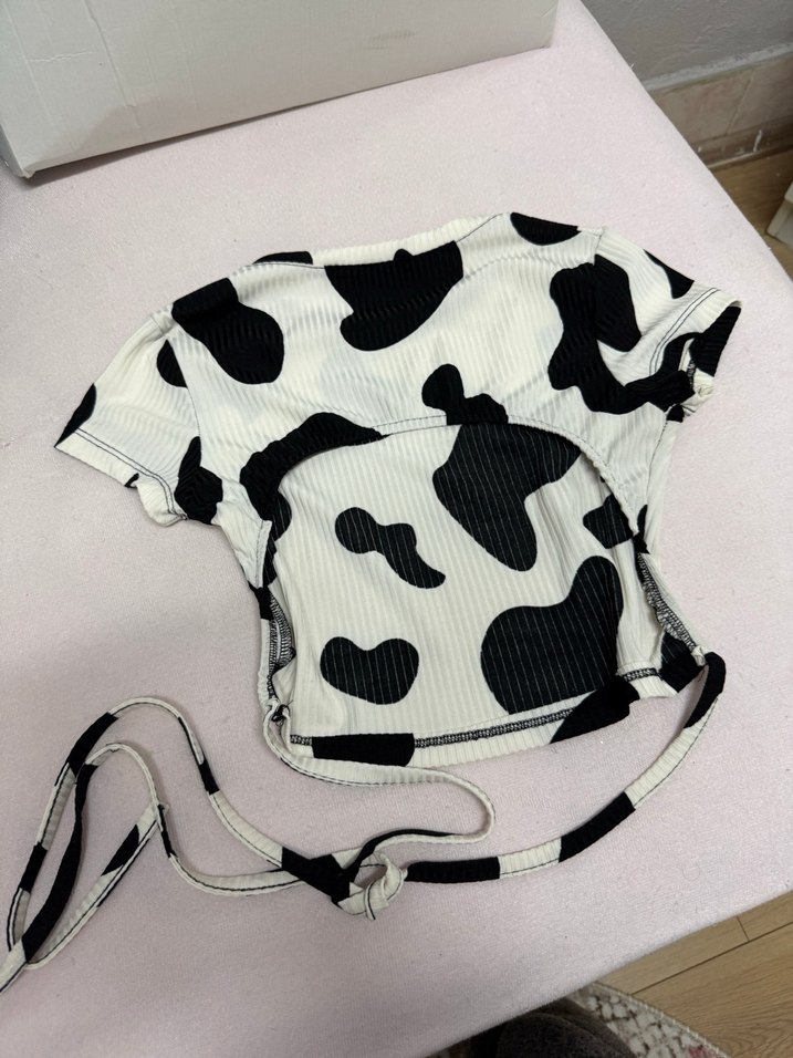 sırtı açık ipli crop - Görsel 2