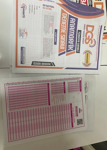 Beden DGS Deneme Paketi 50 Sayısal 50 Sözel Optikli cevaplı