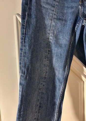 m Beden Kadın Mavi Denim Midi Boy Kot Pantolon
