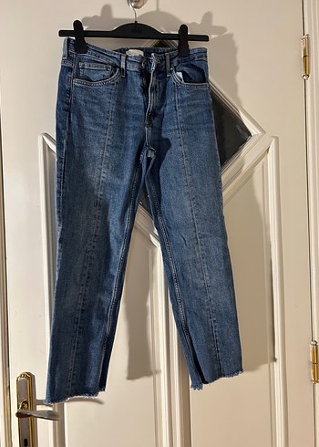 Kadın Mavi Denim Midi Boy Kot Pantolon