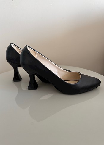 39 Beden siyah Renk Siyah Minimalist Stiletto (kadeh topuk) Topuklu Kadın Ayakkabı