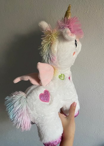 Diğer Pastel Renkli Beyaz Unicorn Peluş Oyuncak