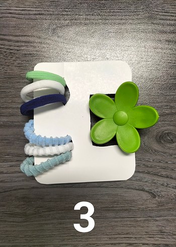  Beden Çiçek Desenli Pastel Renkli Saç Tokaları