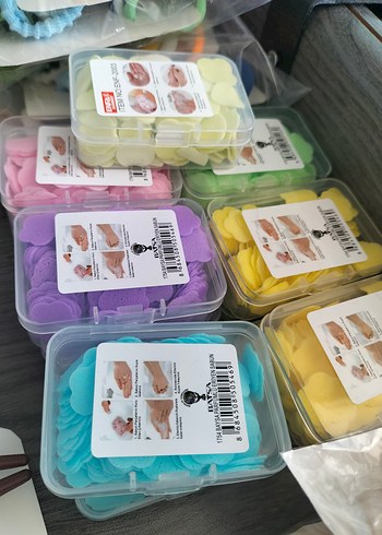 Pastel Renkli Sihirli Kağıt Sabun