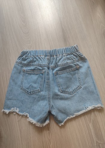 m Beden Mavi Denim Mini Şort Etek