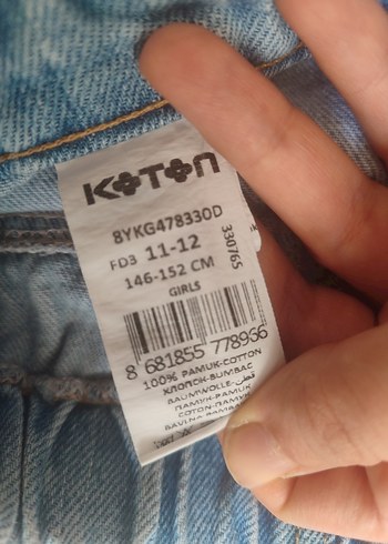 m Beden mavi Renk Mavi Denim Mini Şort Etek