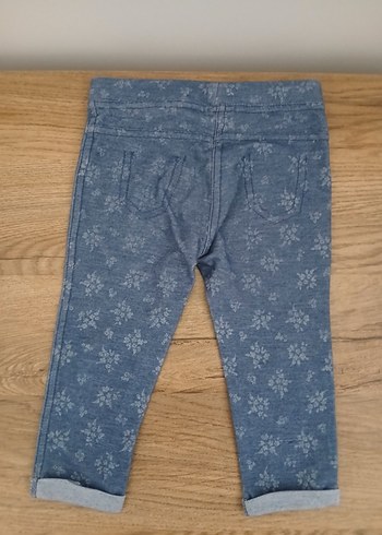 Zara Kız Çocuk 12-18 ay Gri Batik Desenli Triko Pantolon - Görsel 2