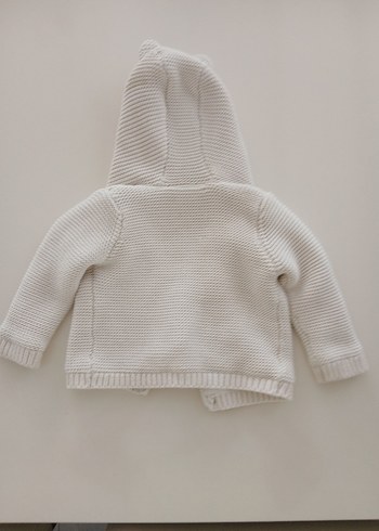 Marks&Spencer 9-12 ay Erkek Çocuk Beyaz Hırka - Görsel 3