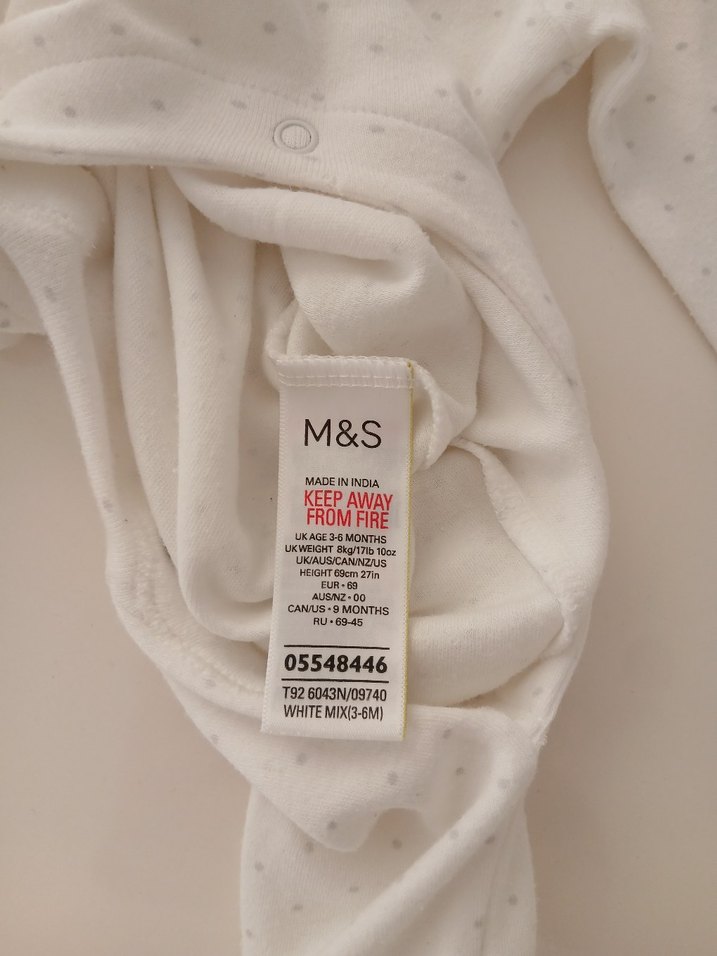 Marks&Spencer 3-6 Ay 2 adet,u.s. polo 3-6 Ay 1 adet Uzun Tulum - Görsel 3