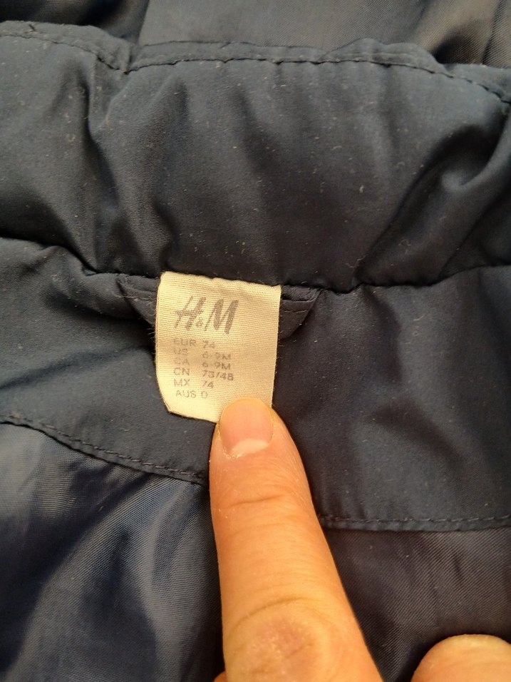 H&M 6-9 Ay Kapüşonlu Mont - Görsel 3