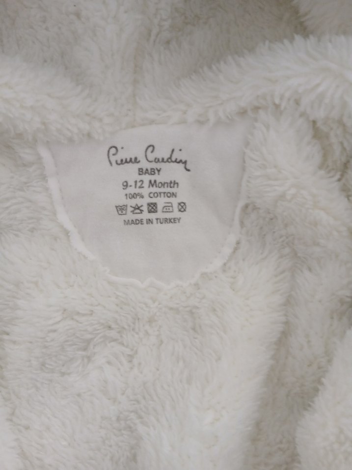 Pierre Cardin 9-12 Ay Örgü Bebek Tulumu Kapüşonlu - Görsel 2