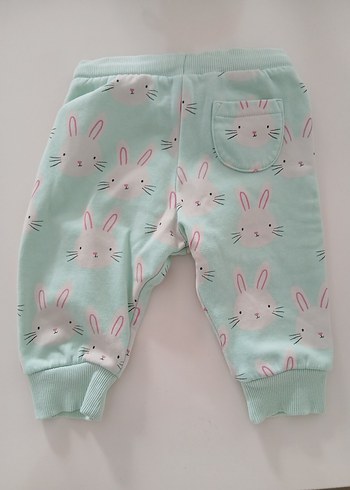 Marks&Spencer Turkuaz Tavşanlı Kız Çocuk Eşofman Altı 6-9 Ay - Görsel 3