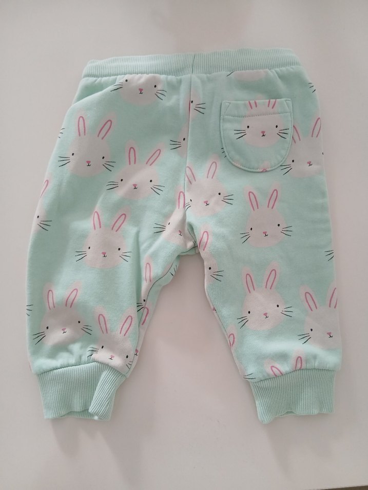 Marks&Spencer Turkuaz Tavşanlı Kız Çocuk Eşofman Altı 6-9 Ay - Görsel 3