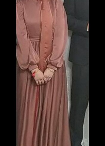 Diğer Somon rengi abiye elbise 
