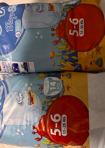 5-6 Numara 11-25 Kg Bebek Bezi 20 Adet