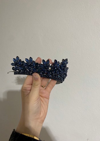 Lacivert Abiye Taç - Görsel 4