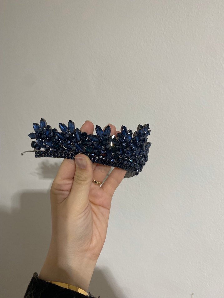 Lacivert Abiye Taç - Görsel 4