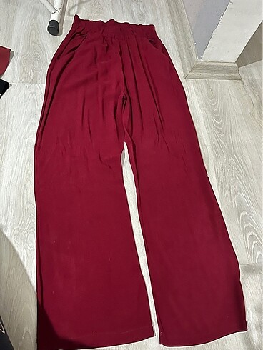 Tozlu Tiril tiril bordo pantolon
