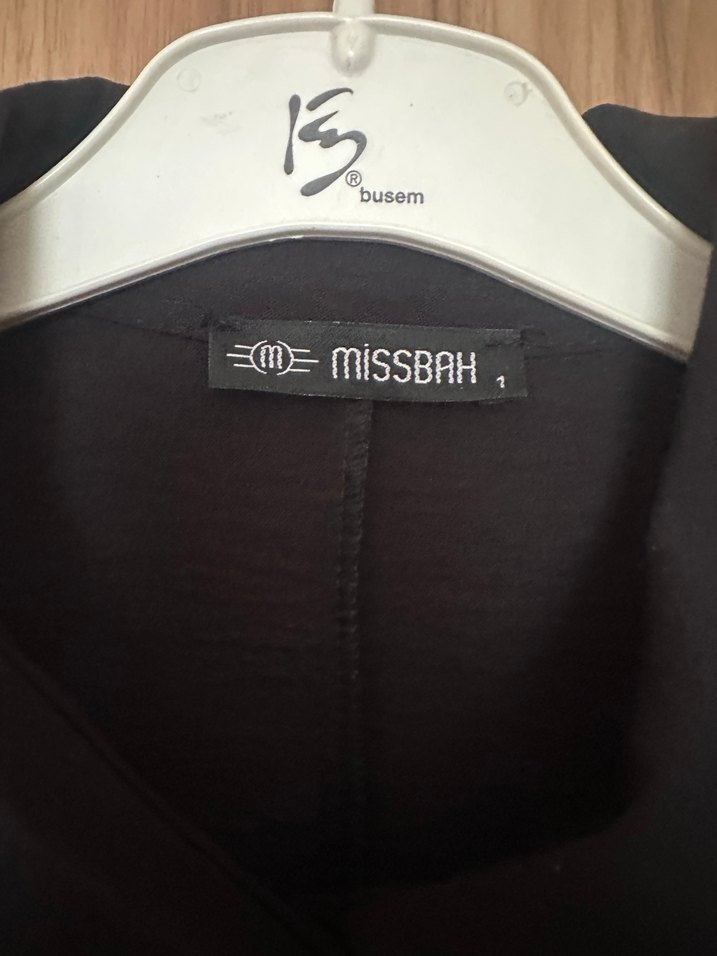 Düğmeli Siyah Uzun Kadın Tunik - Görsel 5