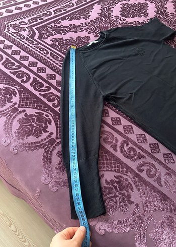 Siyah merserize tunik - Görsel 9