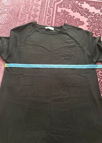 Siyah merserize tunik - Görsel 8