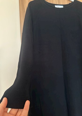 Siyah merserize tunik - Görsel 3