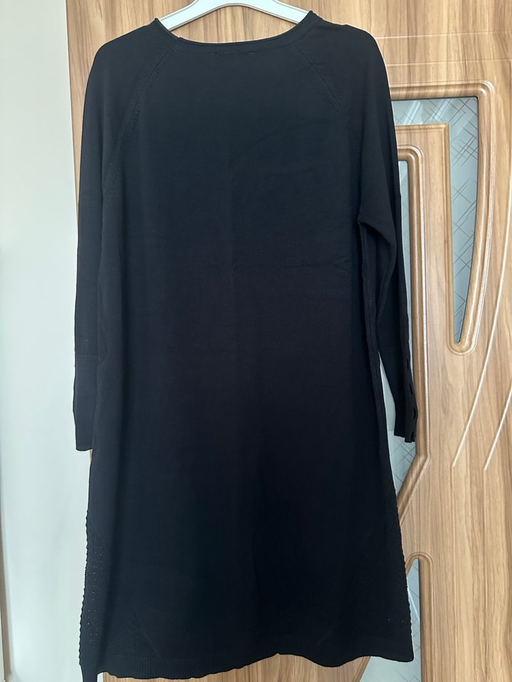 Siyah merserize tunik - Görsel 2