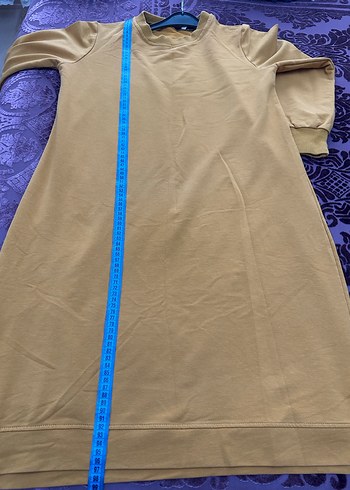 Sarı Uzun Kollu Rahat Kesim Tunik - Görsel 5