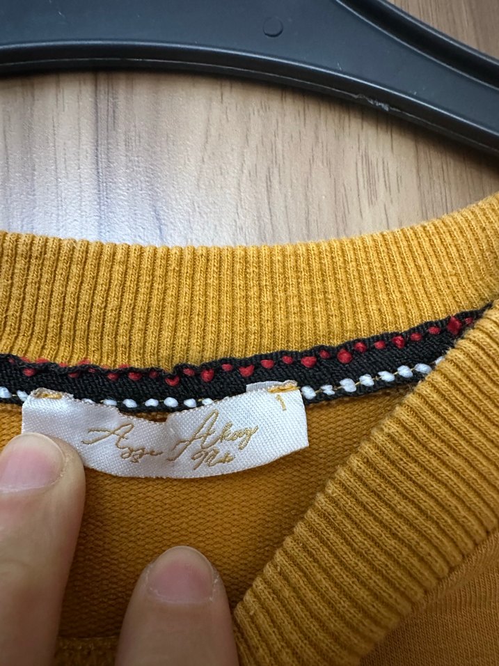 Sarı Uzun Kollu Rahat Kesim Tunik - Görsel 4