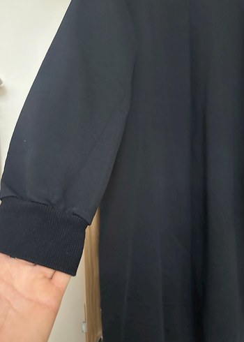 Siyah Uzun Kollu Salaş Kadın Tunik - Görsel 2